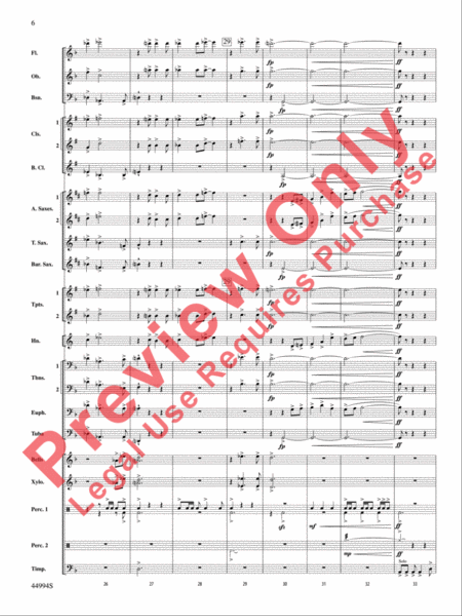 In tantum lux Concert Band scores gallery preview page 7