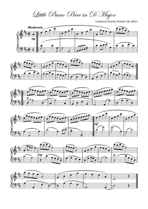 Little Piano Piece in D Major