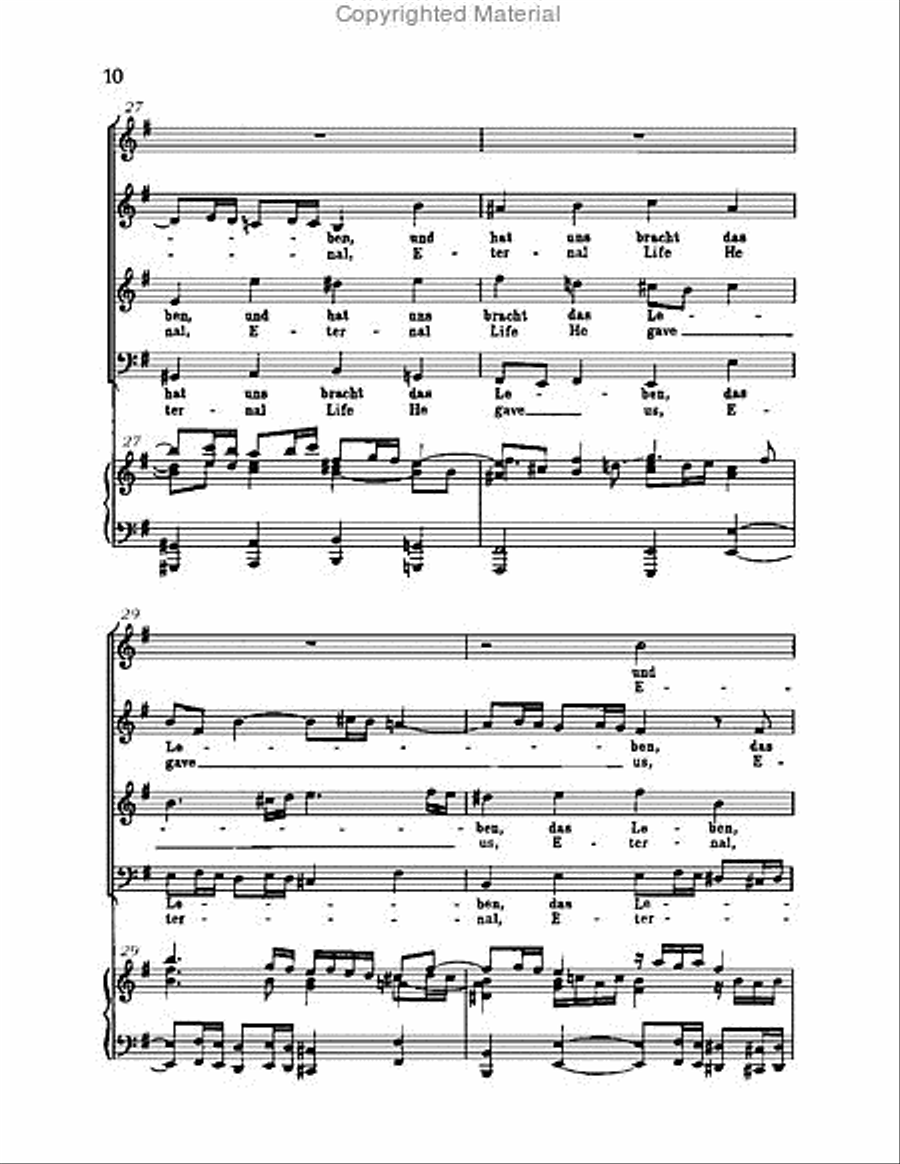 Christ lag in Todsbanden, BWV 4 Choir scores gallery preview page 10