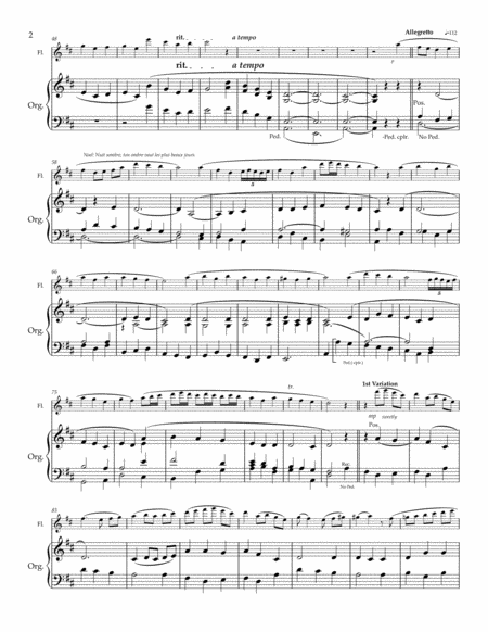 Guilmant Offertoire sur le Noel- Flute and Organ image number null