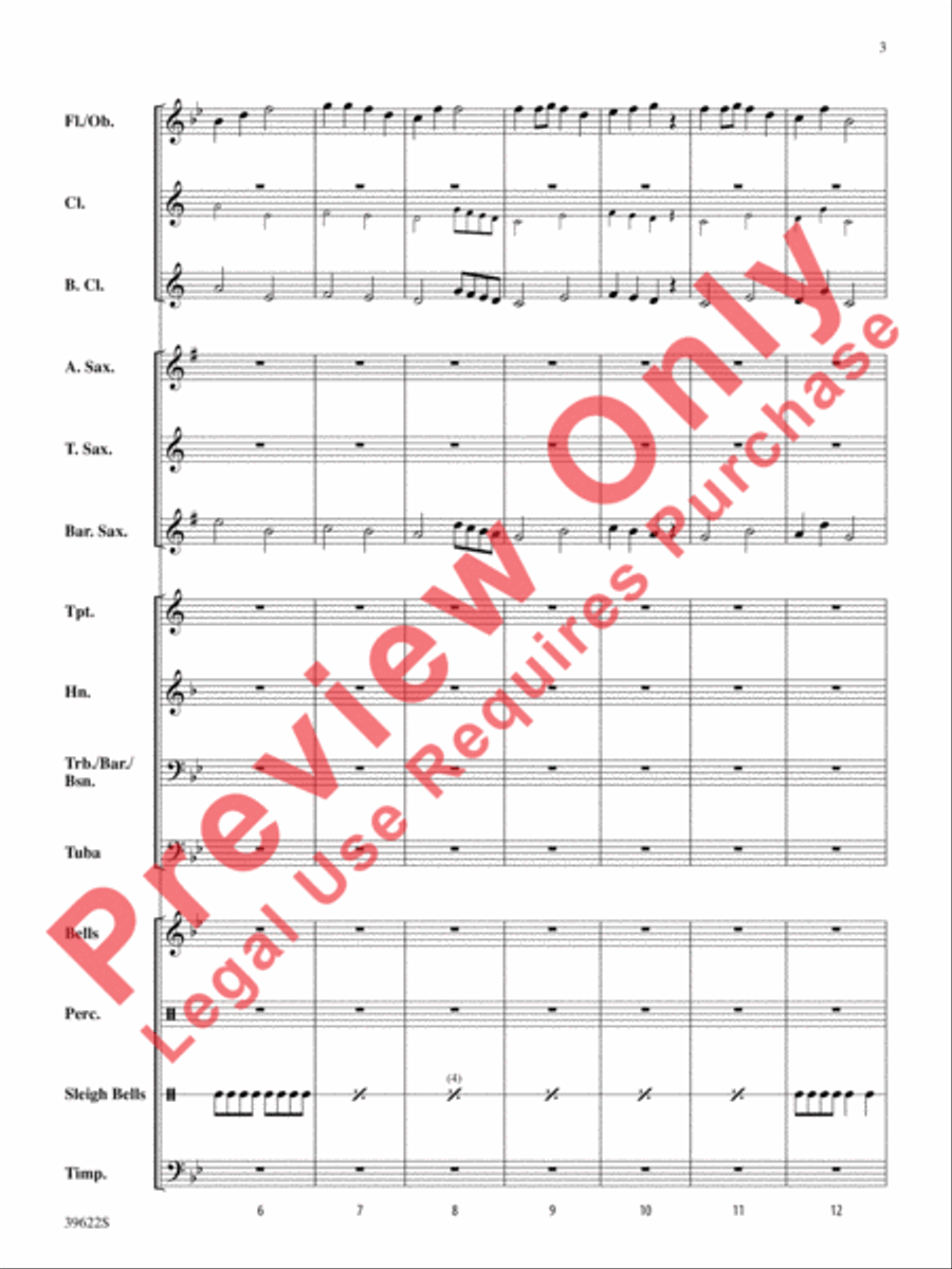 A Winter Trilogy Concert Band scores gallery preview page 4