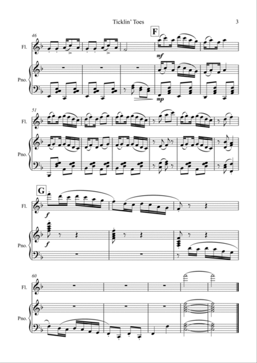 Ticklin’ Toes Chamber Music scores gallery preview page 3