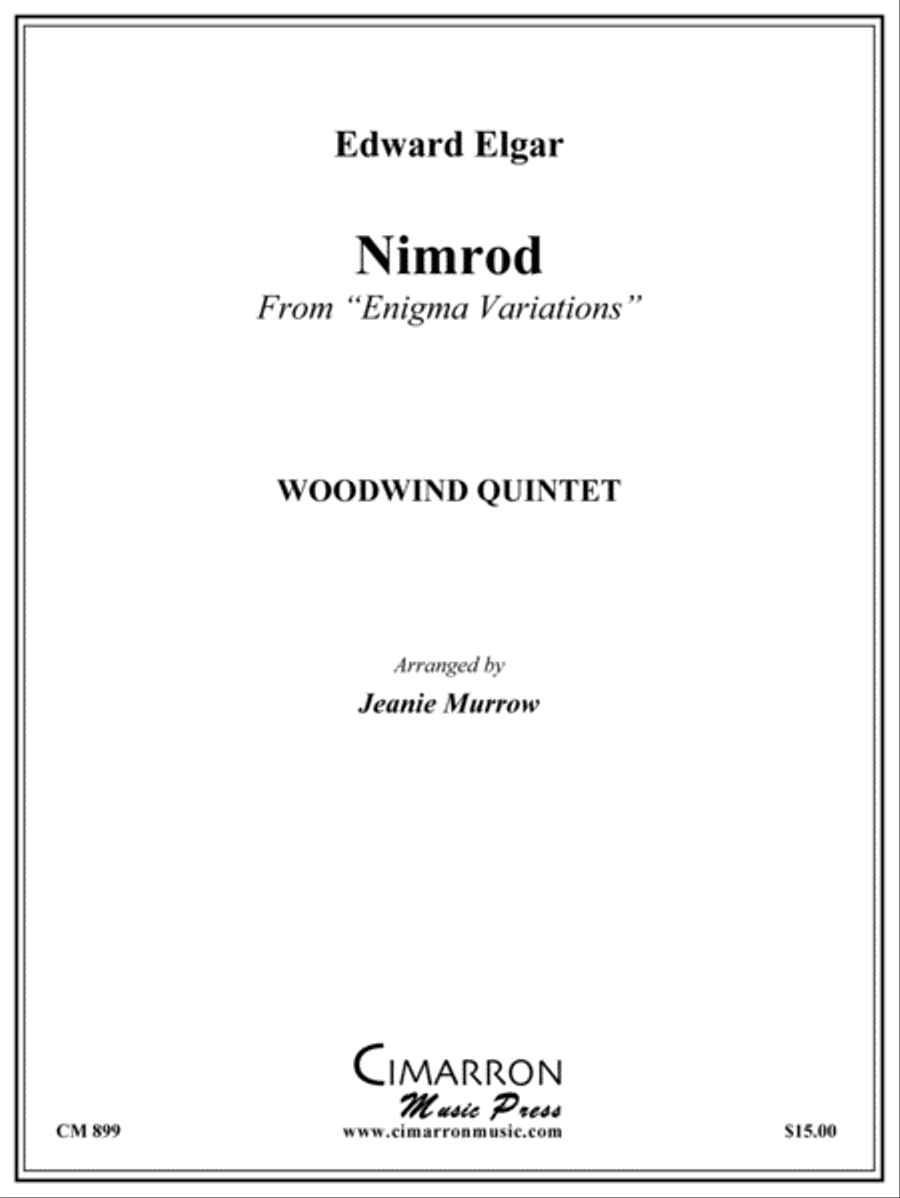 Nimrod from Enigma Variations Woodwind Quintet scores gallery preview page 1