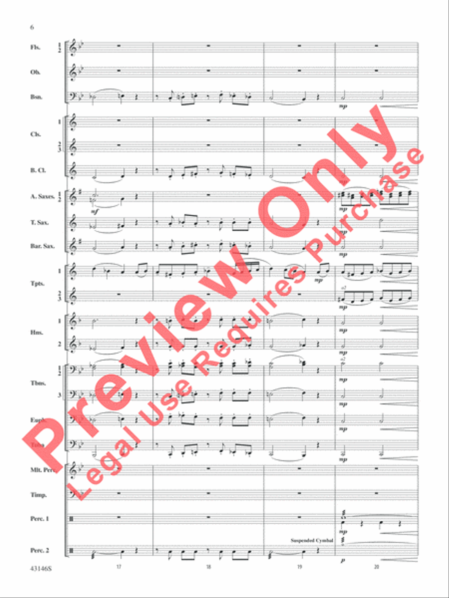 Fantasy on a Burgundian Carol Concert Band scores gallery preview page 7