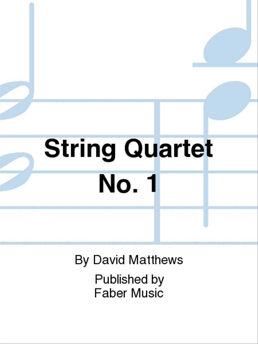 Book cover for String Quartet No. 1