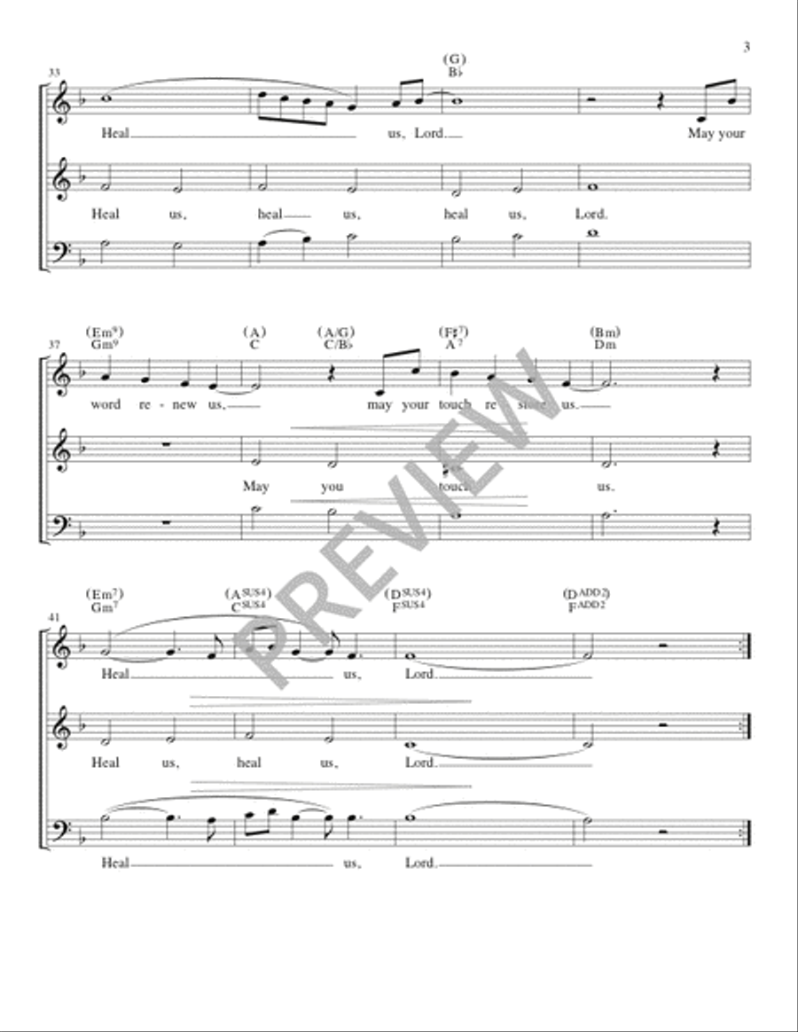Heal Us, Lord - Guitar edition Guitar scores gallery preview page 3