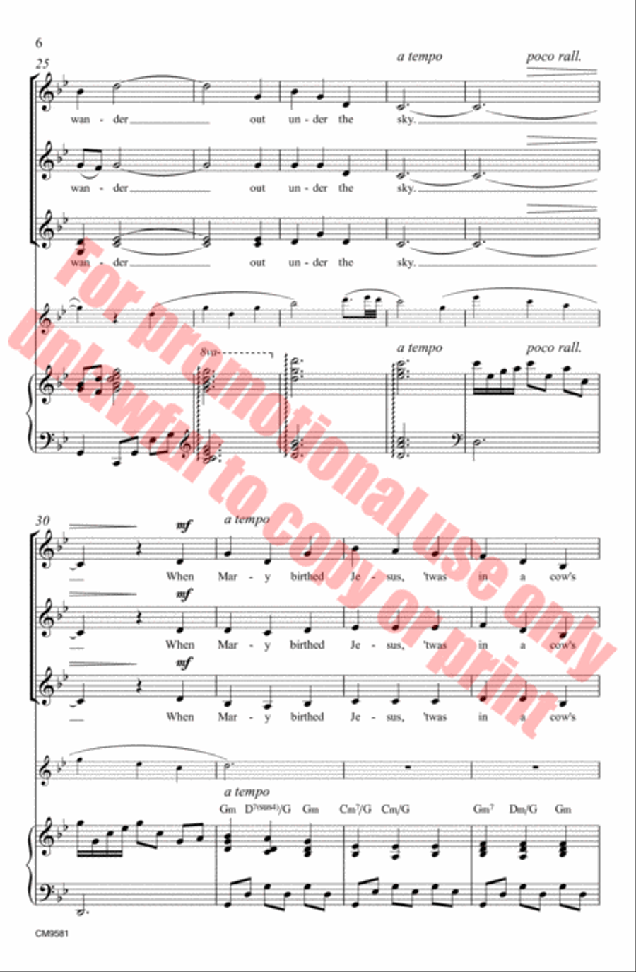 I Wonder As I Wander SSAA scores gallery preview page 7