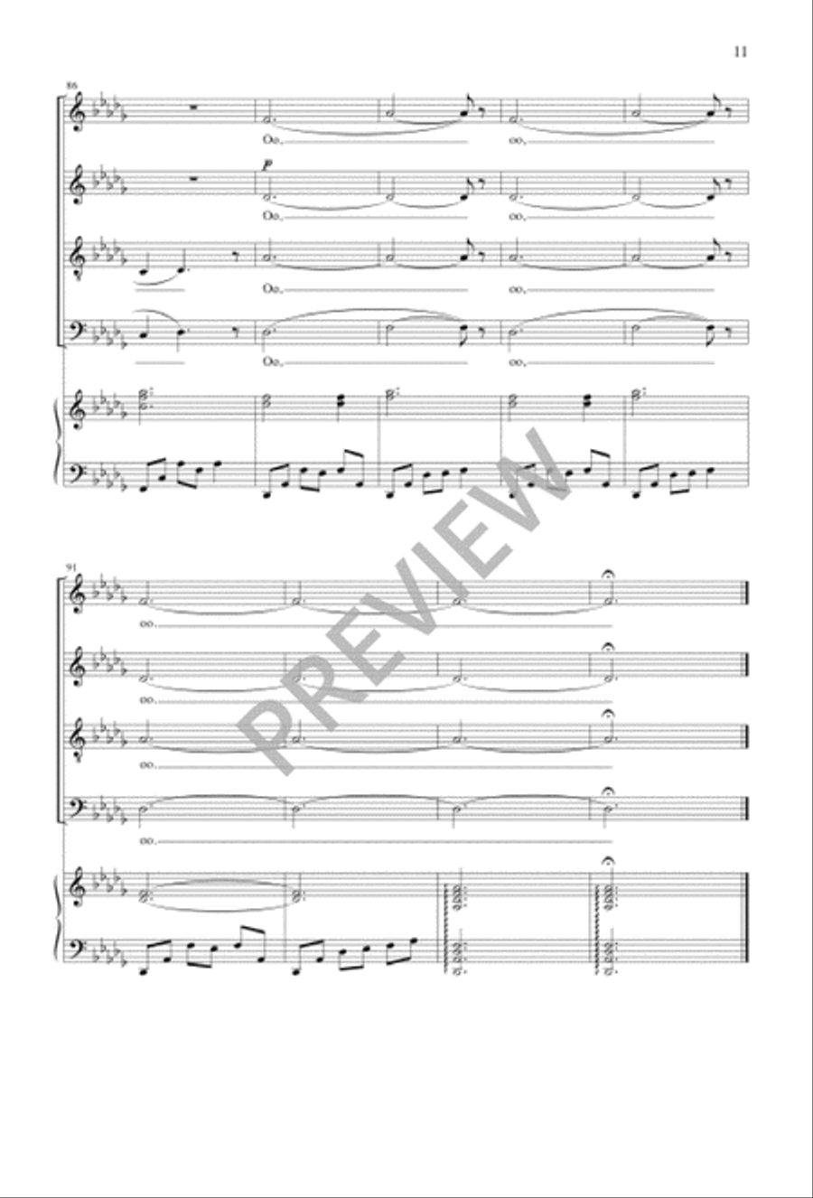 Under Your Feet Divisi scores gallery preview page 12