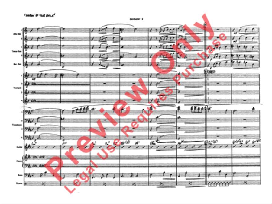 The Shadow of Your Smile (from The Sandpiper) Jazz Ensemble scores gallery preview page 4