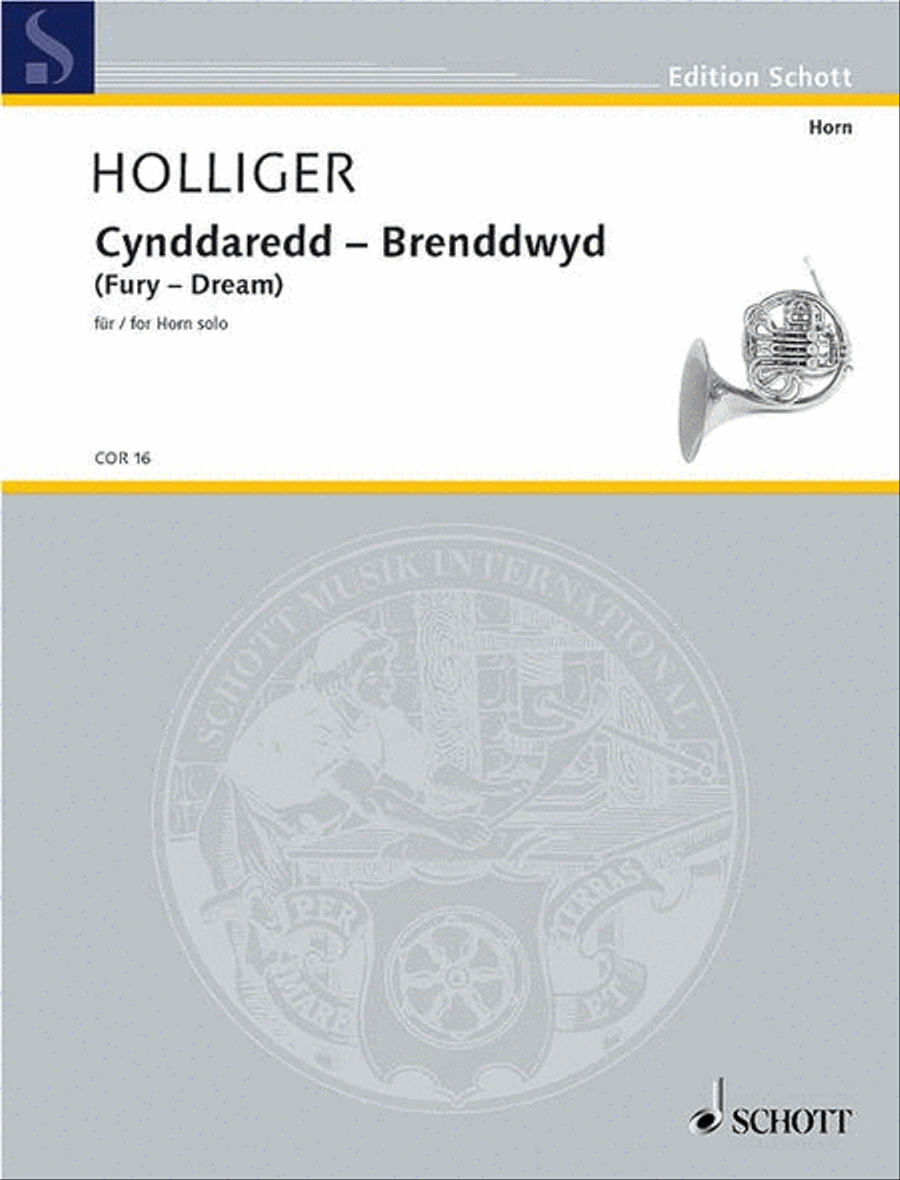Cynddaredd – Brenddwyd Cynddaredd – Brenddwyd Horn Solo scores gallery preview page 1