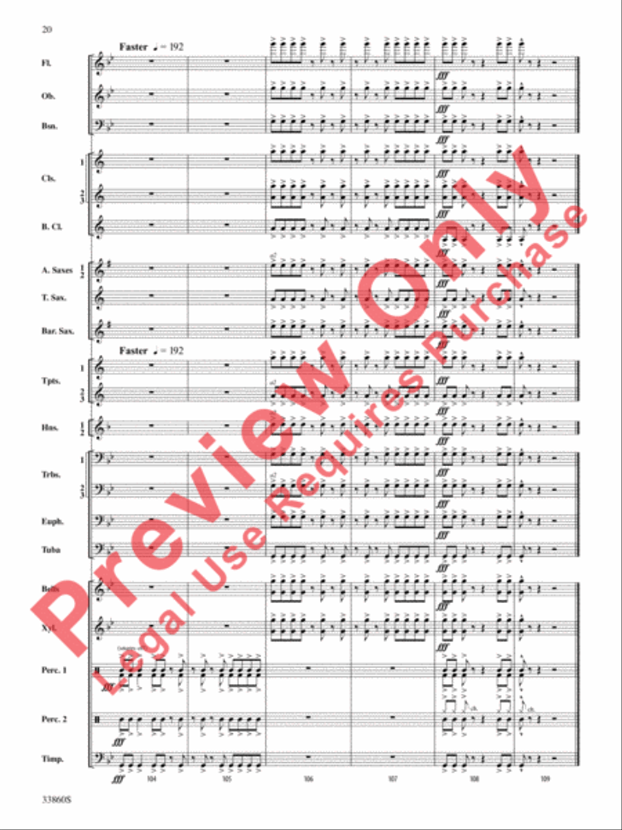 Critical Mass Concert Band scores gallery preview page 21