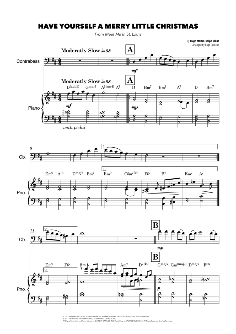 Have Yourself A Merry Little Christmas Chamber Music scores gallery preview page 1