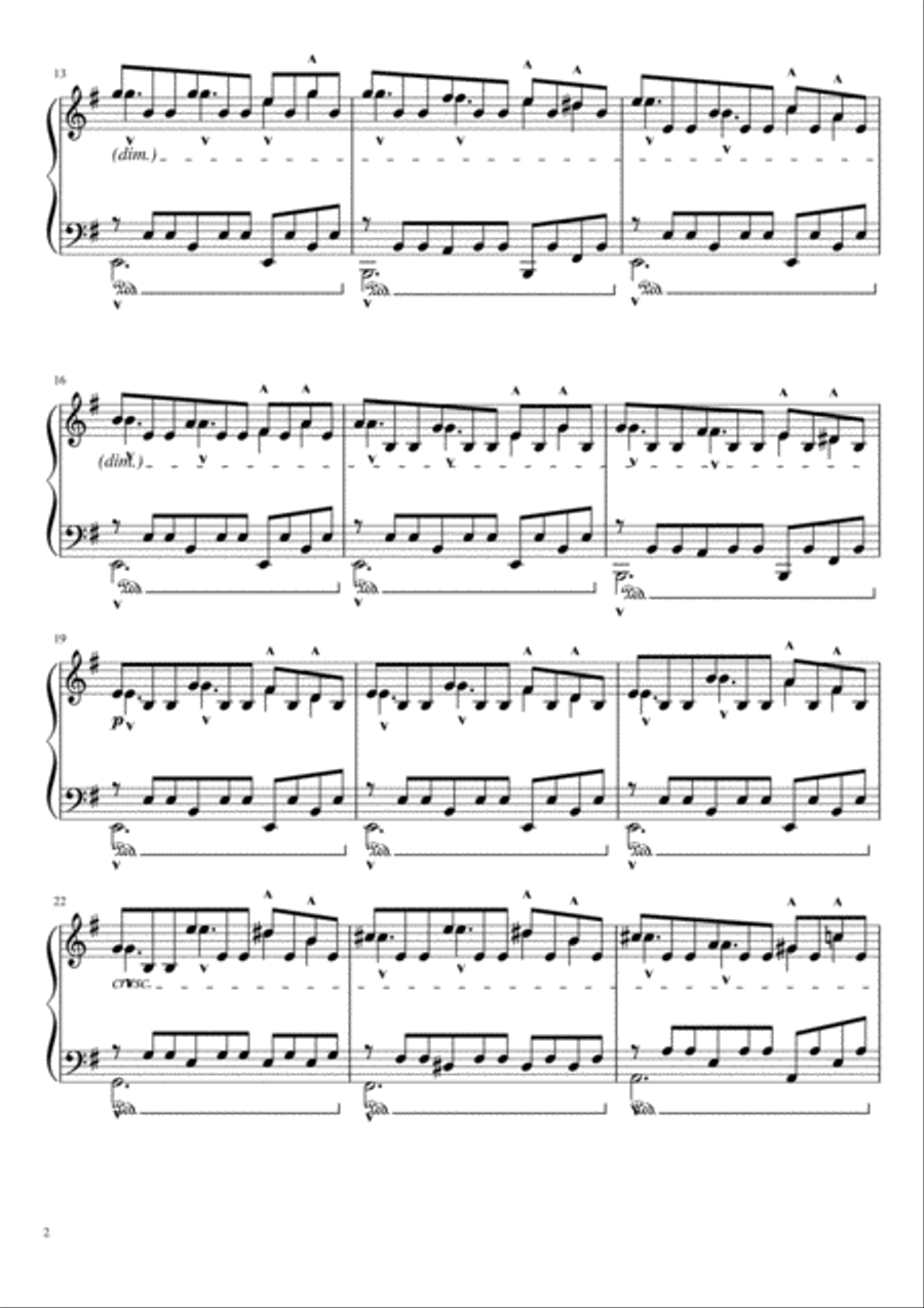 Immerse Piano Solo scores gallery preview page 2