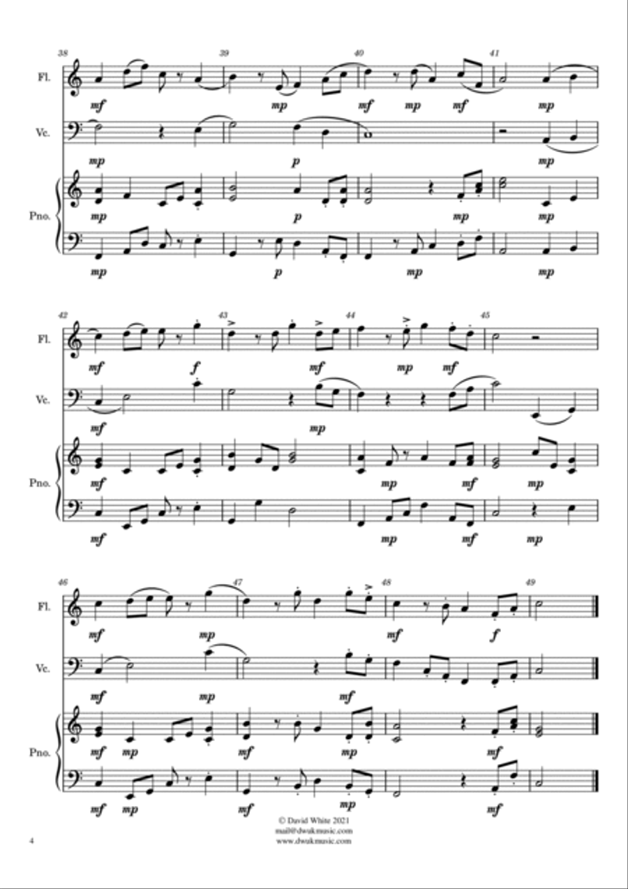 A Squirrel in the Woods Flute scores gallery preview page 4