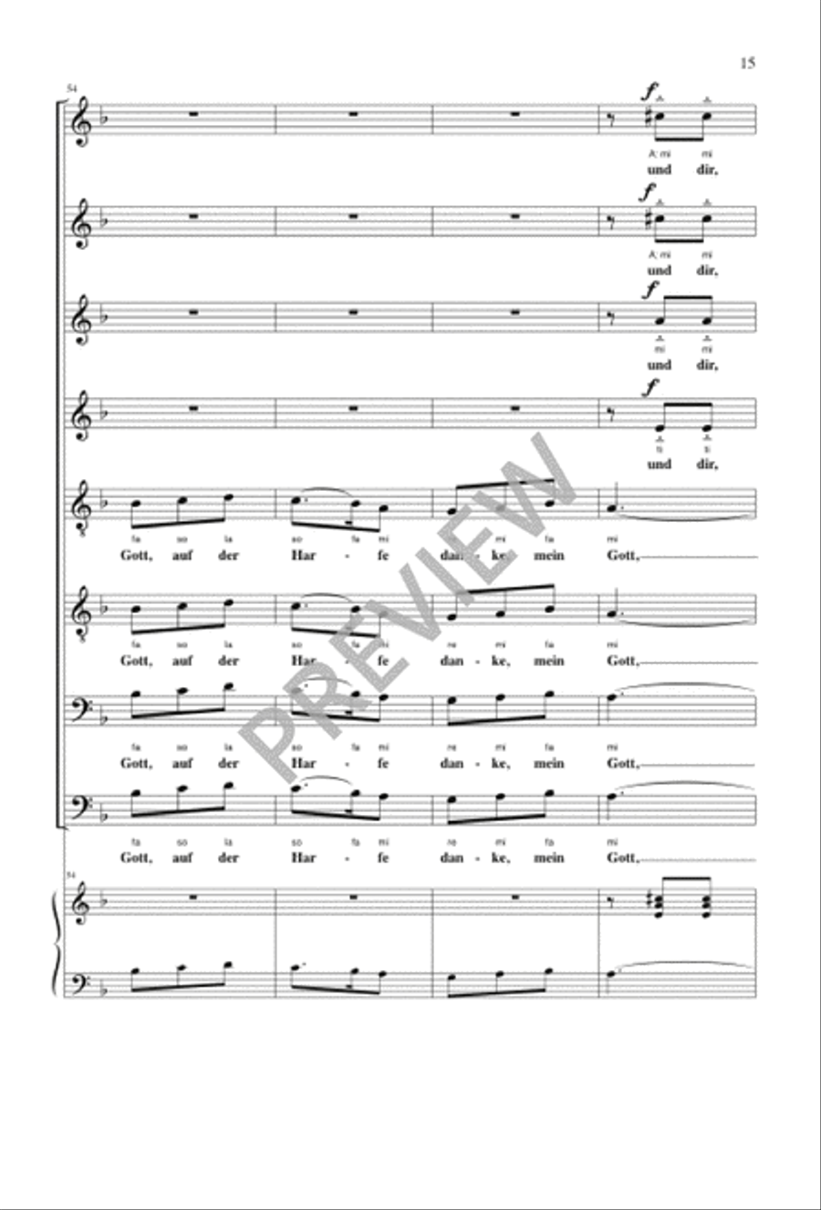 Richte mich, Gott Richte mich, Gott SSAATTBB scores gallery preview page 15