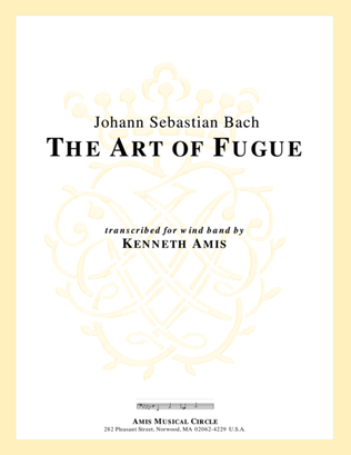 The Art of Fugue - SCORE ONLY