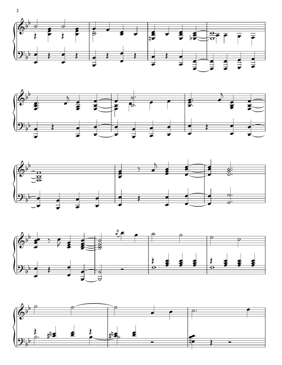Zip-A-Dee-Doo-Dah (from Song Of The South) Piano Solo scores gallery preview page 2
