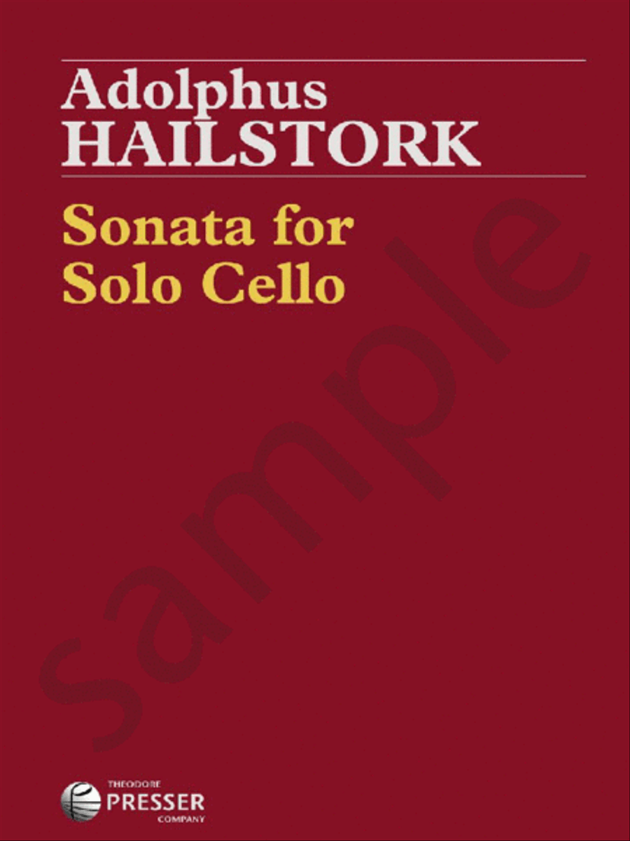 Sonata For Solo Cello Sonata For Solo Cello Chamber Music scores gallery preview page 1