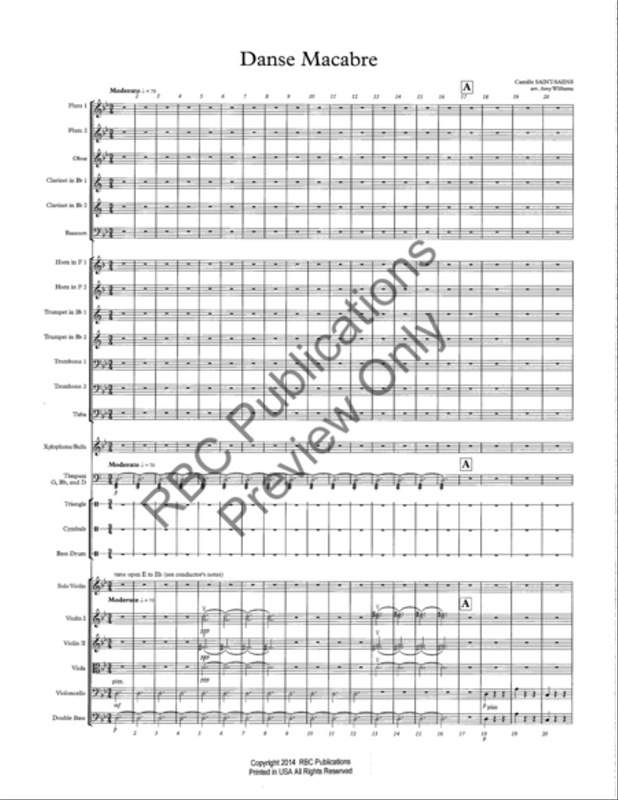 Danse Macabre Danse Macabre Full Orchestra scores gallery preview page 4