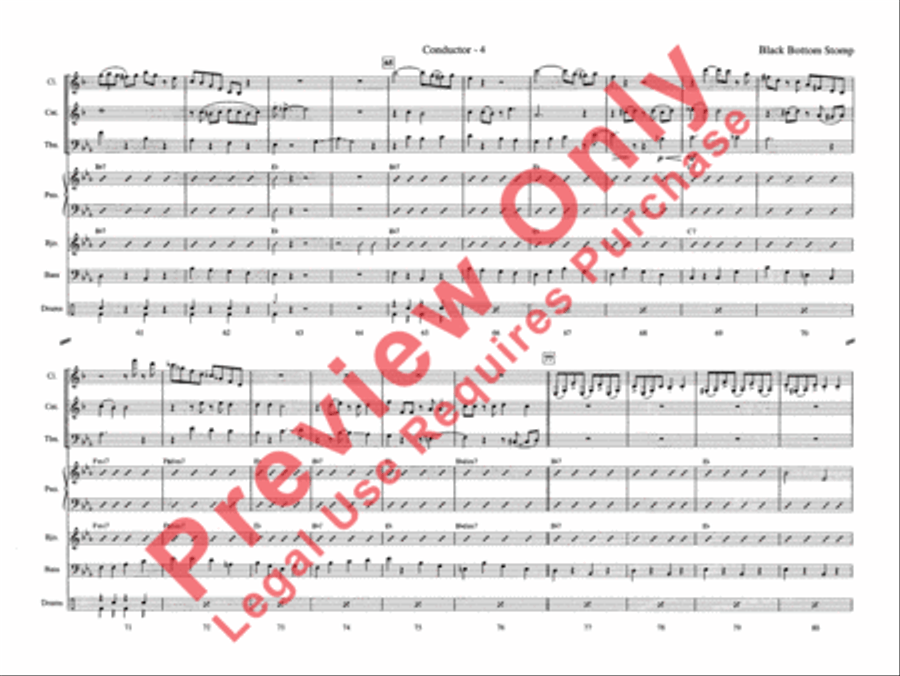 Black Bottom Stomp Jazz Ensemble scores gallery preview page 11