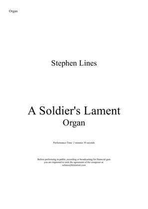 A Soldier's Lament - Organ