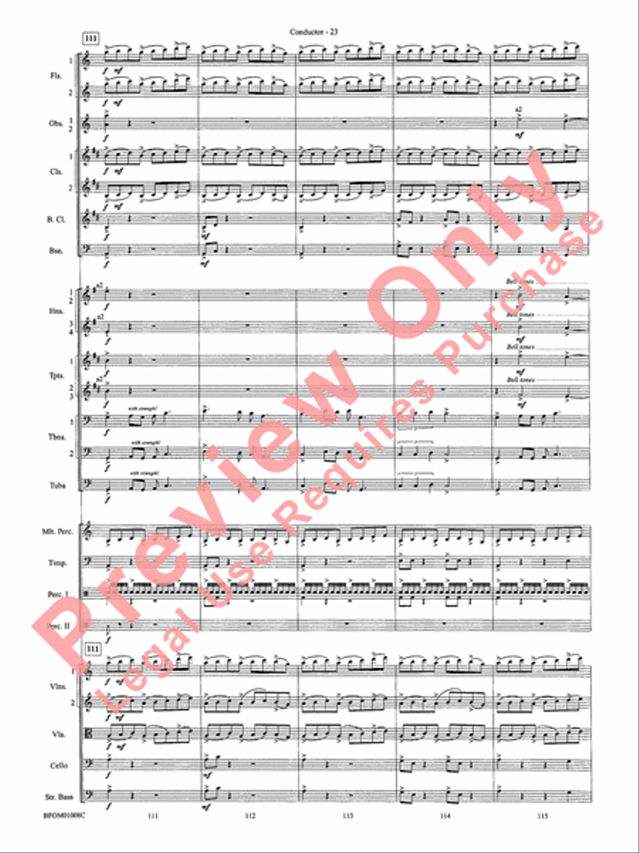 The Great Locomotive Chase Full Orchestra scores gallery preview page 30
