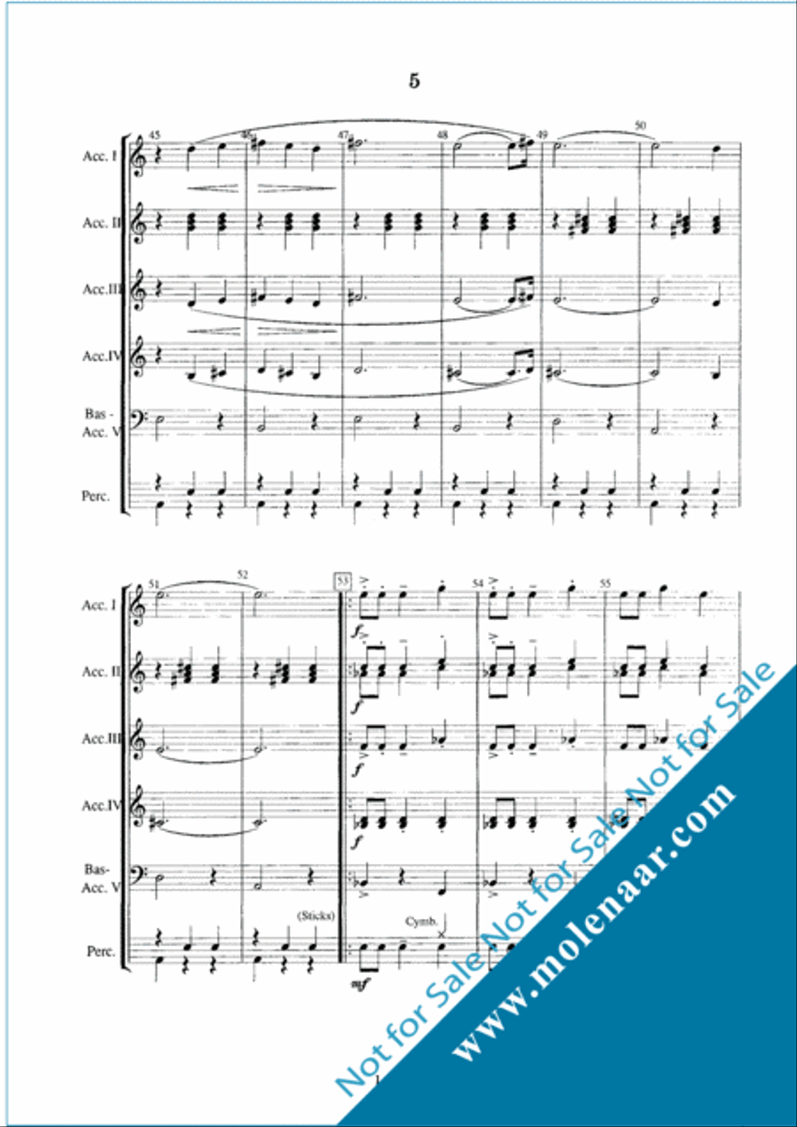 Le Jour D'Accordeon Accordion Orchestra scores gallery preview page 9