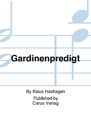 Book cover for Gardinenpredigt