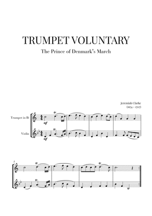 Book cover for Trumpet Voluntary (The Prince of Denmark's March) for Trumpet in Bb and Violin
