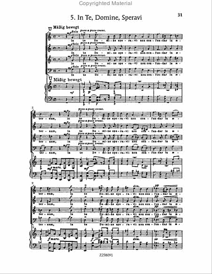 Te Deum, WAB 45 (1886 revision) Choir scores gallery preview page 31