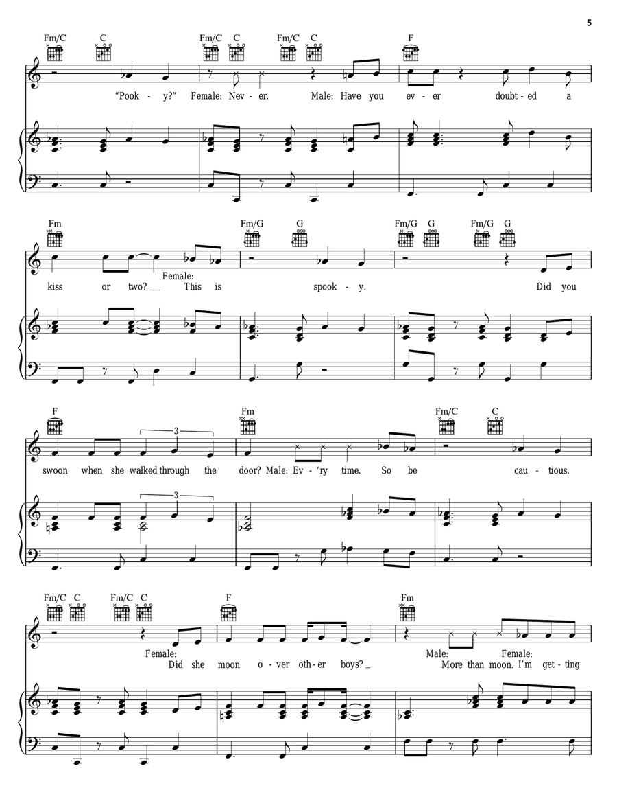 Tango: Maureen Tango: Maureen Piano, Vocal, Guitar scores gallery preview page 5