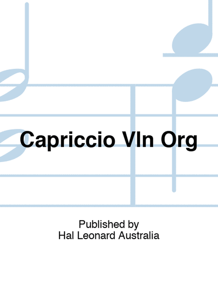 Capriccio Vln Org