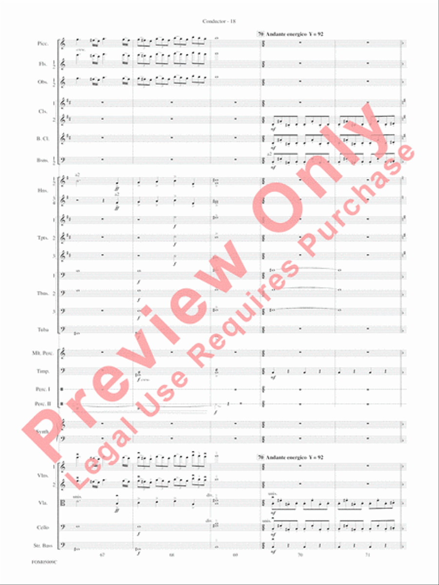 Concert Suite from Star Wars: Episode III Revenge of the Sith Full Orchestra scores gallery preview page 21