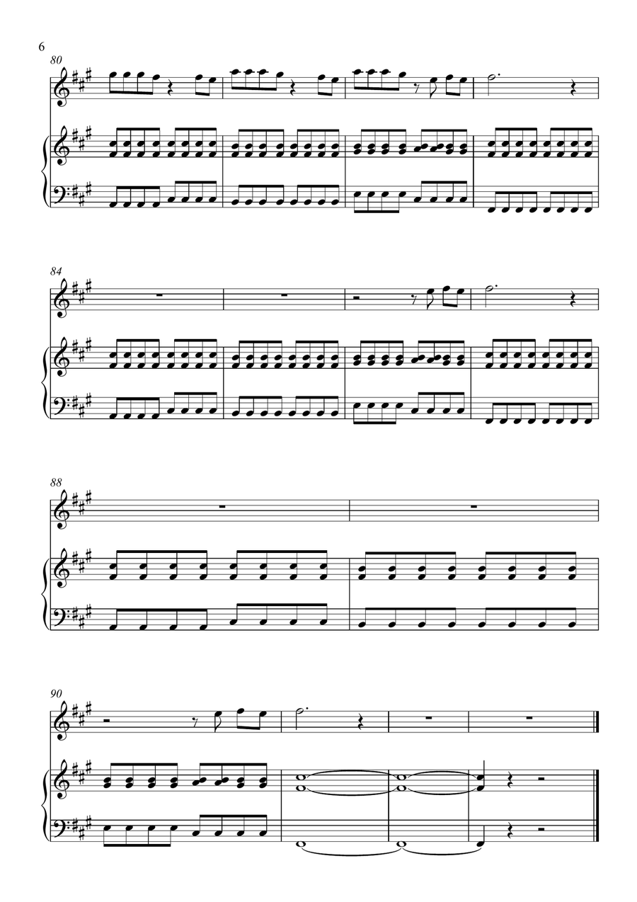 Bleed It Out Voice scores gallery preview page 6