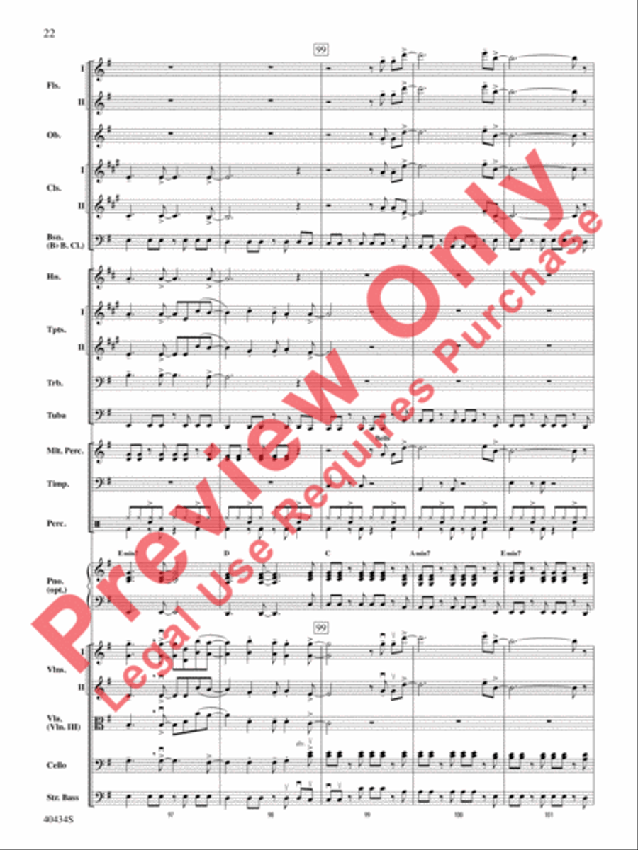 Last Friday Night (T.G.I.F.) / Edge of Glory Full Orchestra scores gallery preview page 23