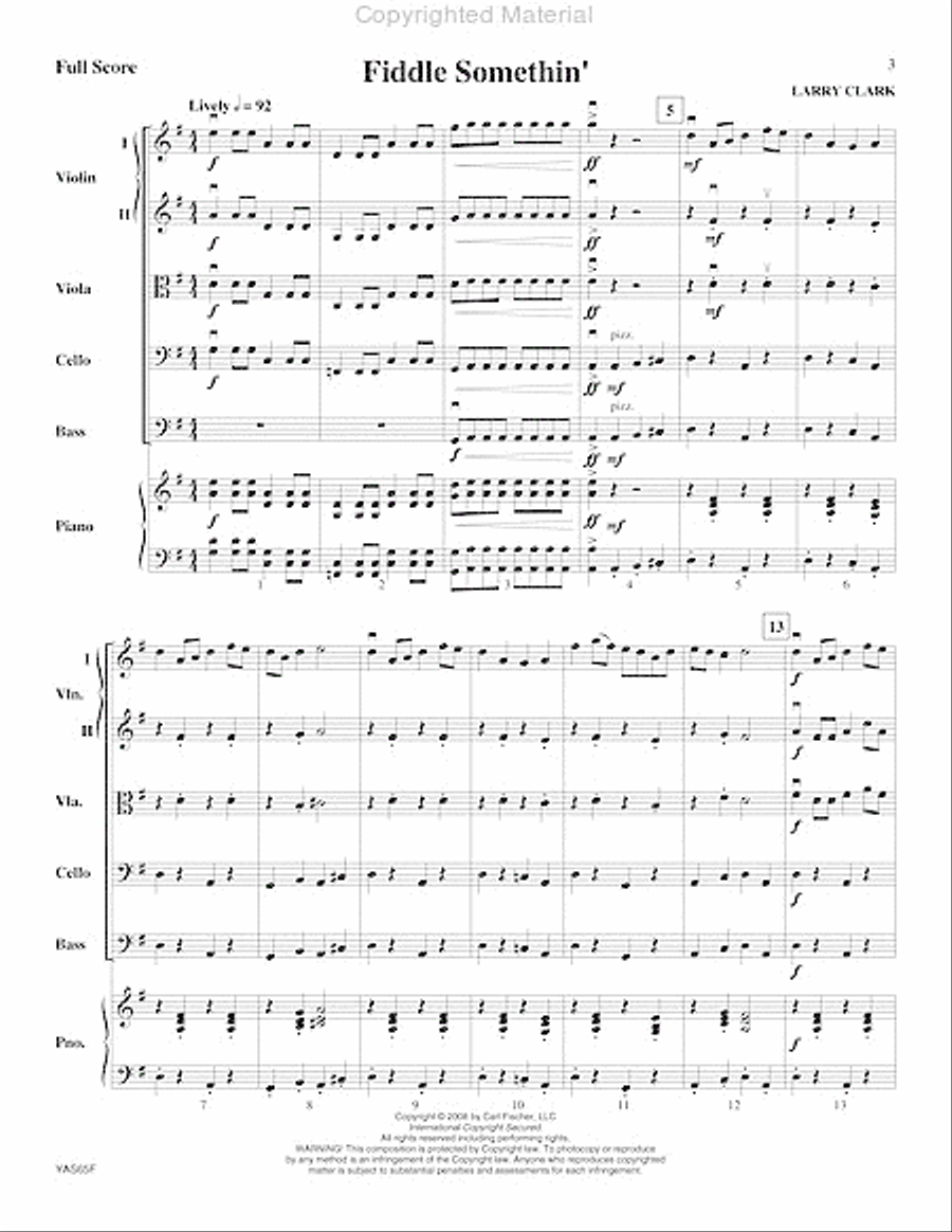 Fiddle Somethin' String Orchestra scores gallery preview page 4