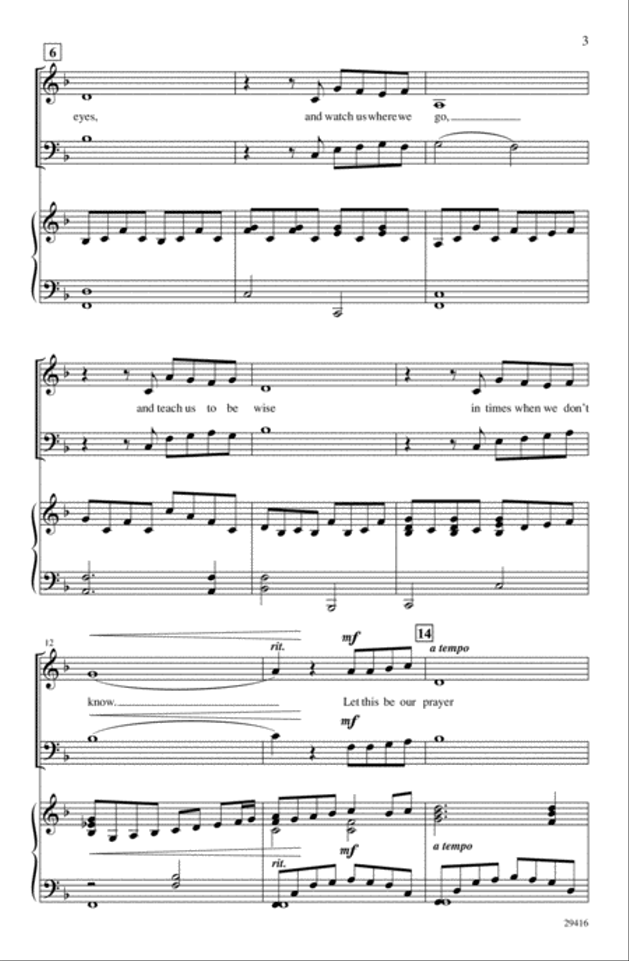 The Prayer 2-Part scores gallery preview page 2