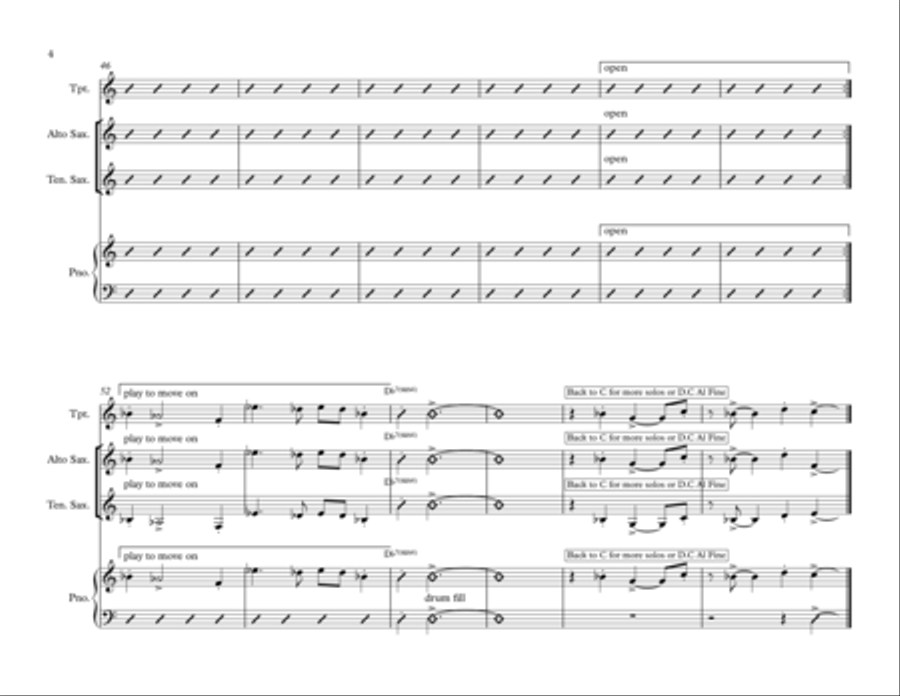 Lighthouse Jazz Ensemble scores gallery preview page 4