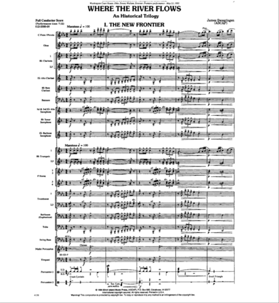 Where the River Flows Where the River Flows Concert Band scores gallery preview page 2