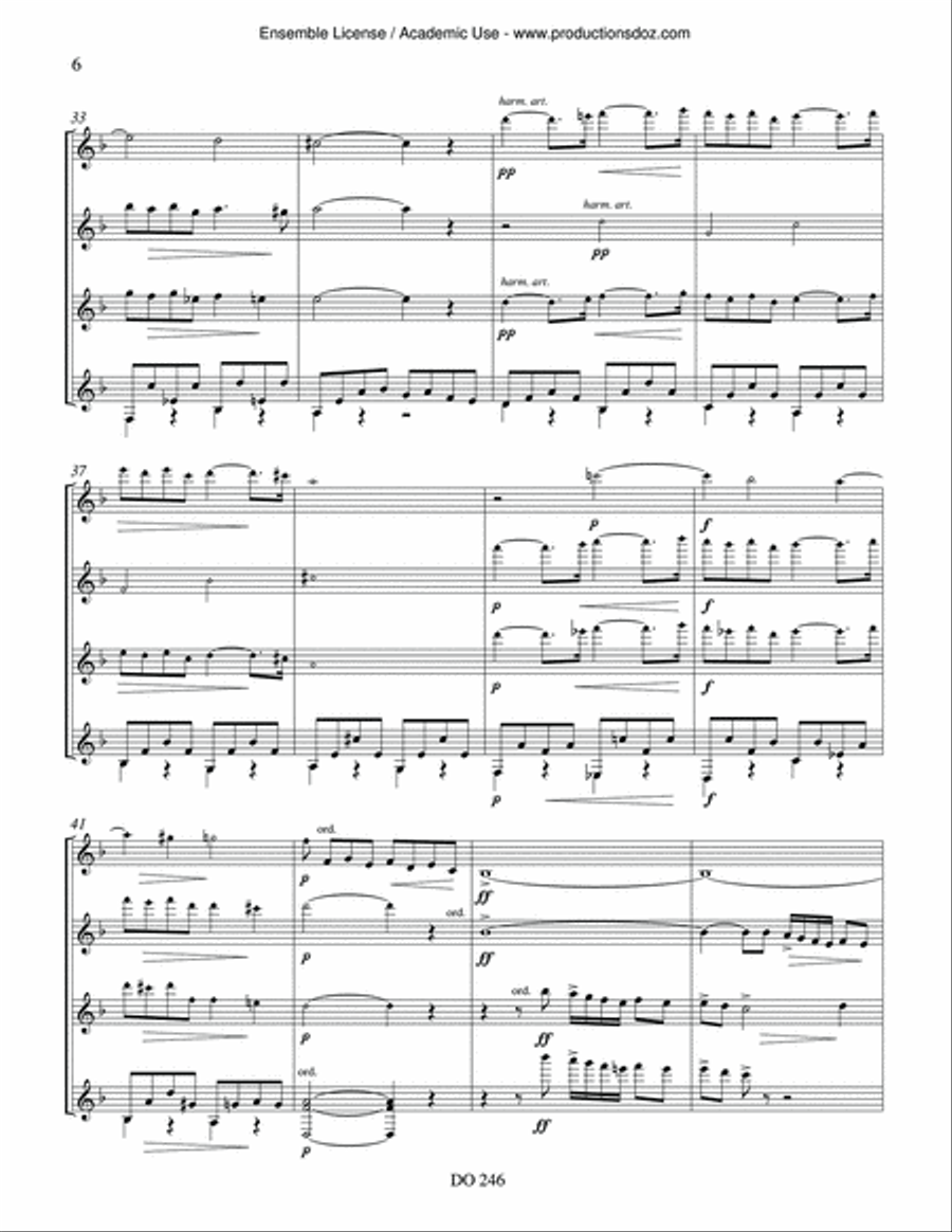 Pavane & Sicilienne Pavane & Sicilienne Guitar Ensemble scores gallery preview page 6