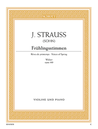 Book cover for Voices of Spring Waltz, Op. 410