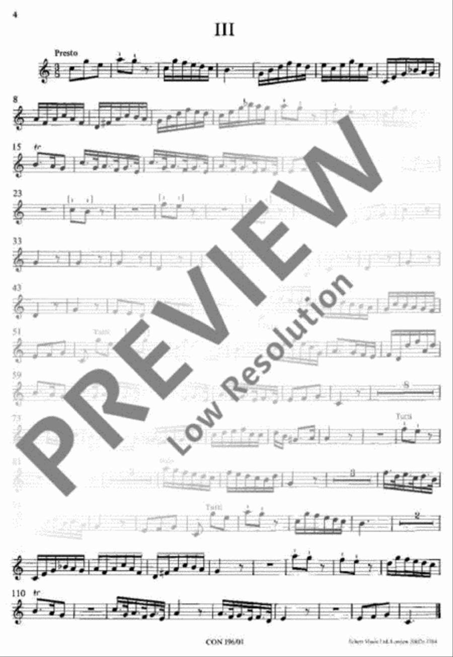 Concerto No. 2 C Major Concerto No. 2 C Major Violin scores gallery preview page 5