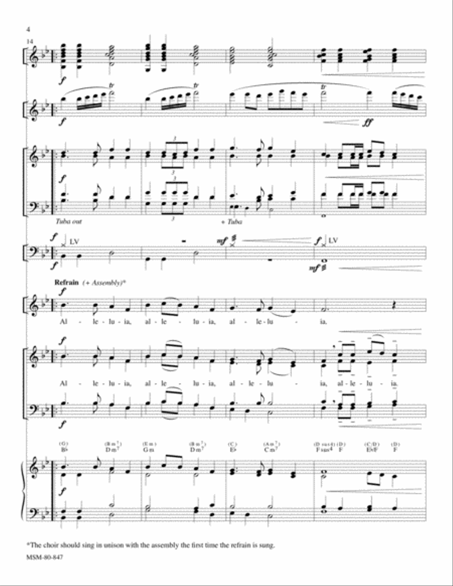Festival Alleluia Choir scores gallery preview page 5