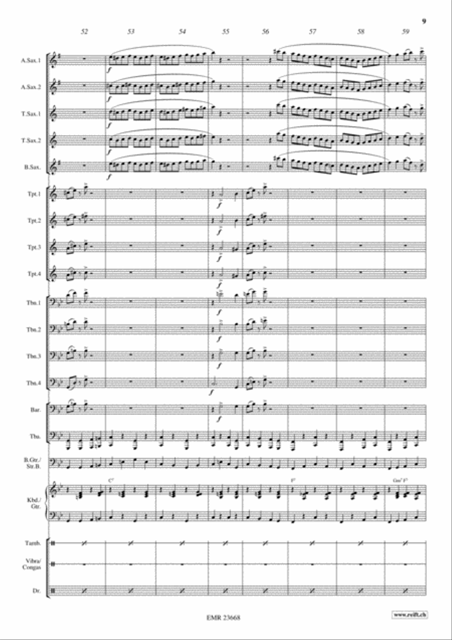 Sweet Georgia Brown Sweet Georgia Brown Big Band scores gallery preview page 9