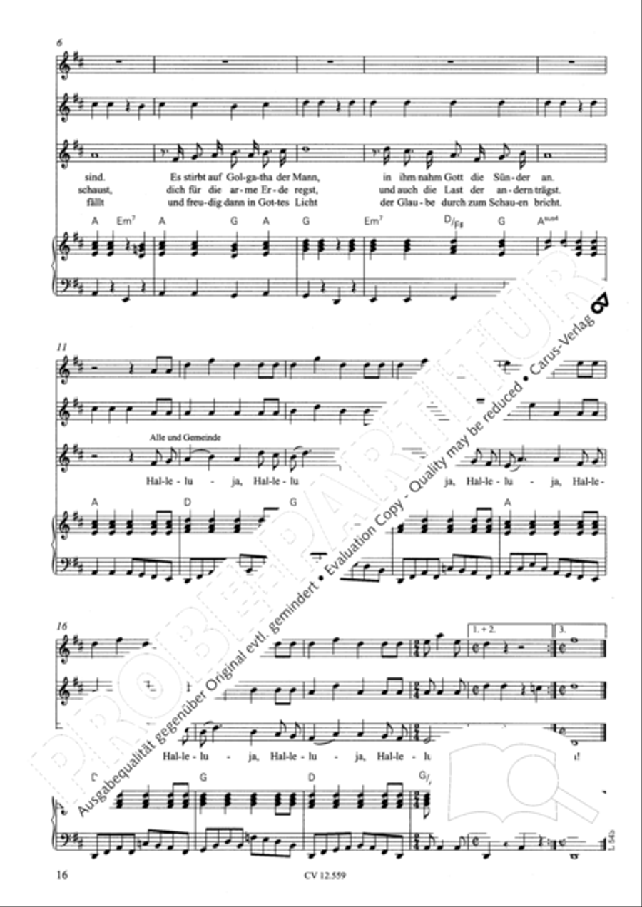 Singspiel zur Weihnachtsgeschichte Children's Choir scores gallery preview page 16