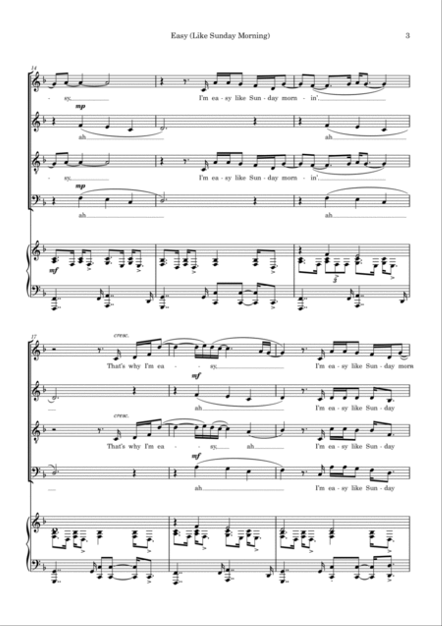 Easy 4-Part scores gallery preview page 3
