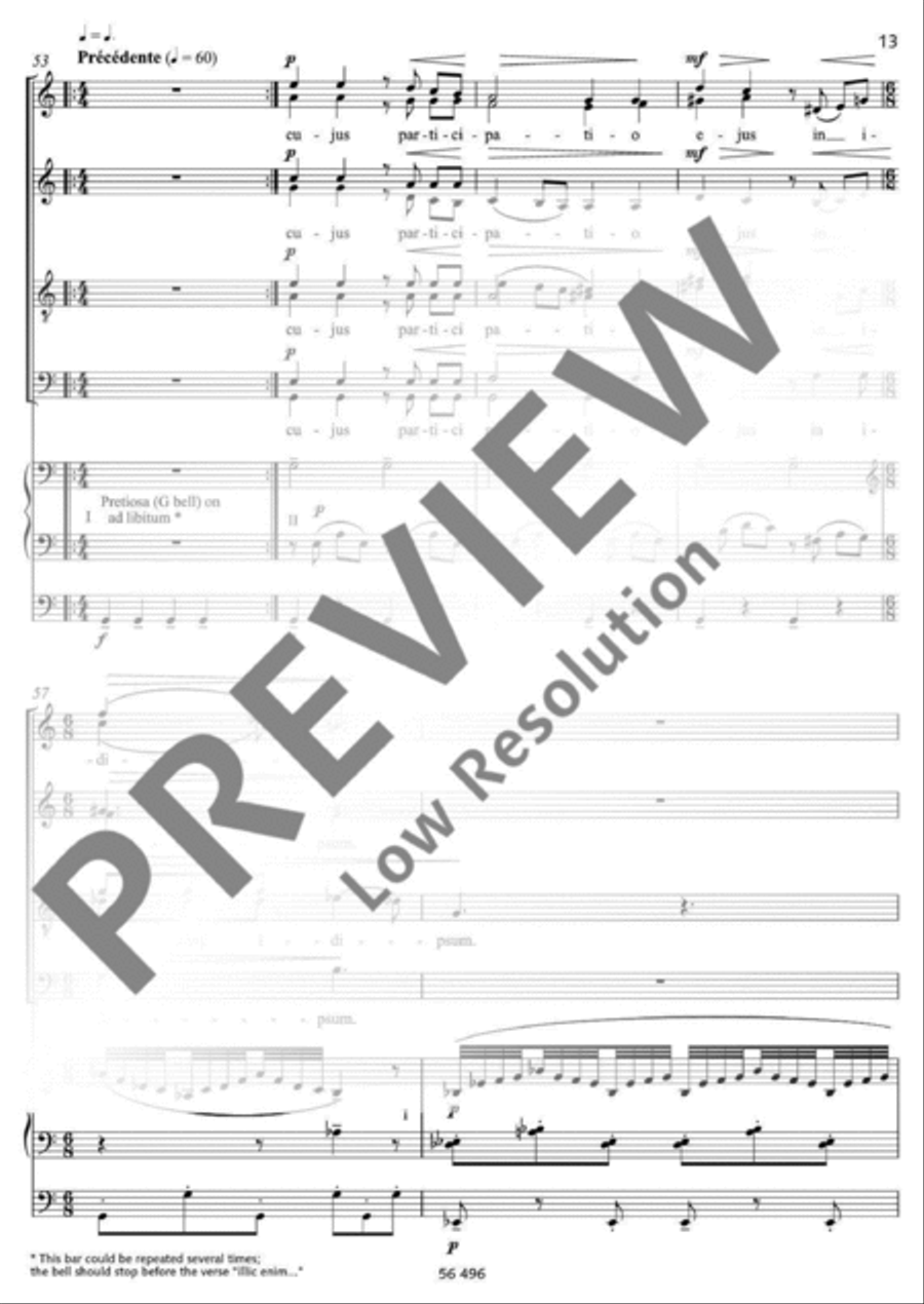 Laetatus sum 4-Part scores gallery preview page 14