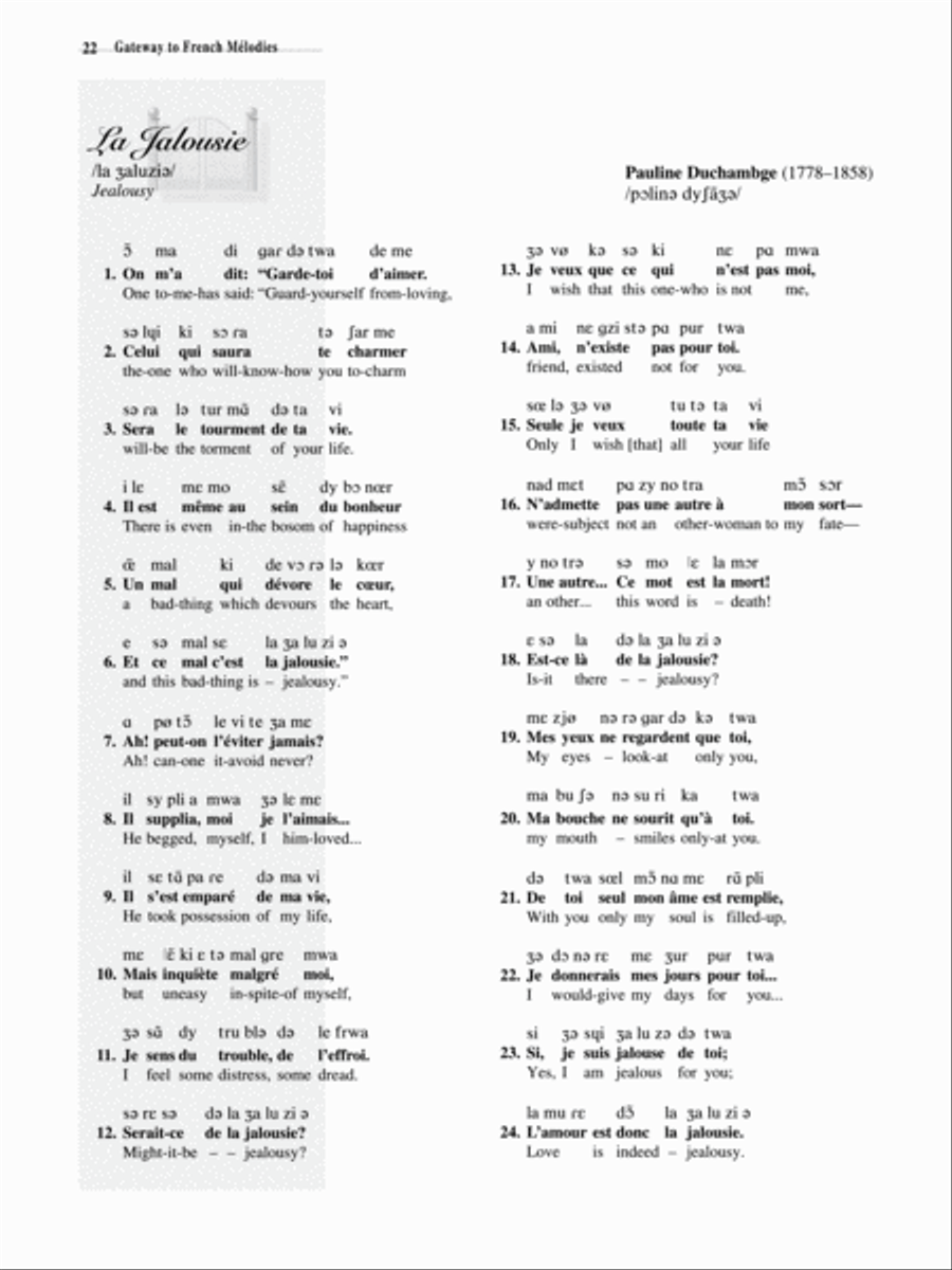 Gateway to French Mélodies Voice Solo scores gallery preview page 4