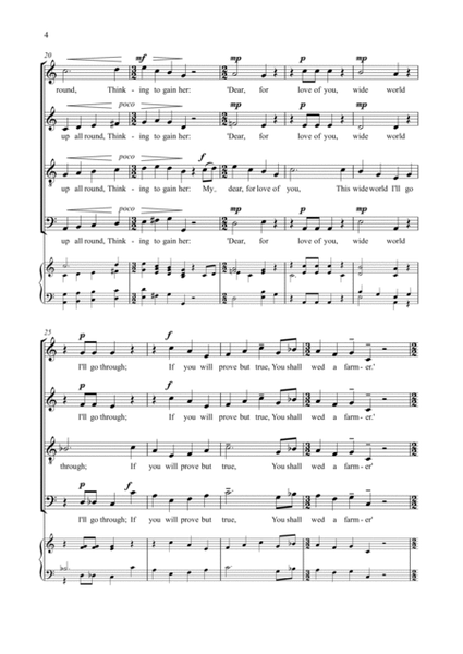 Three English Folksongs, arranged for SATB unaccompanied image number null