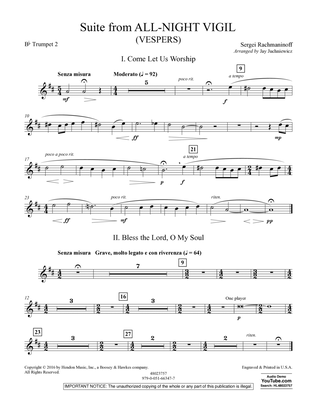 Suite from All-Night Vigil (Vespers) - Bb Trumpet 2